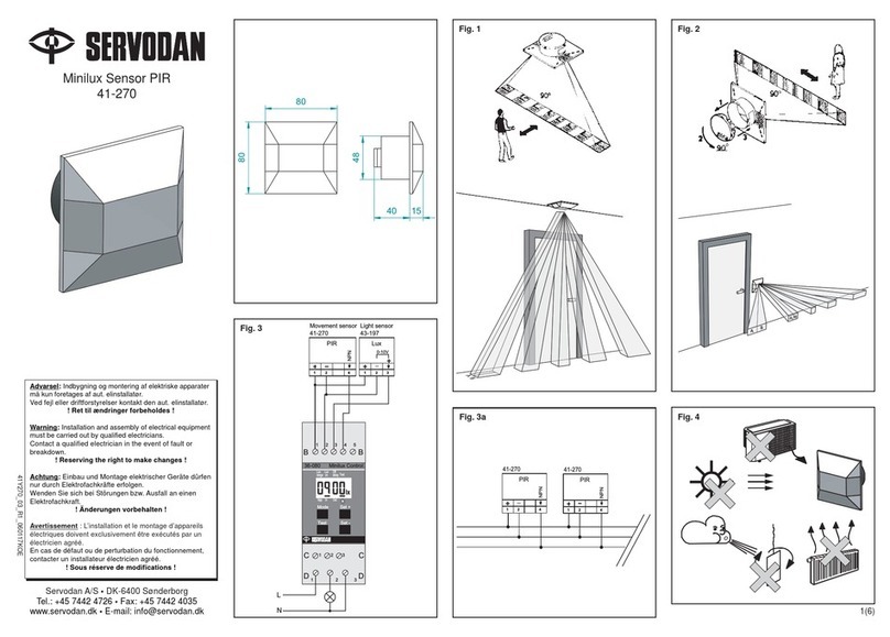 Servodan 41-270 Fitting and operating instructions