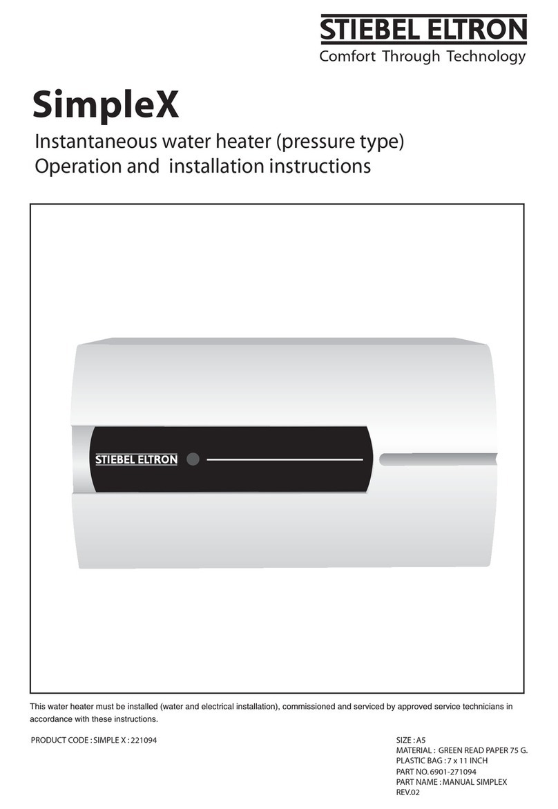 STIEBEL ELTRON SimpleX Operation and installation instructions