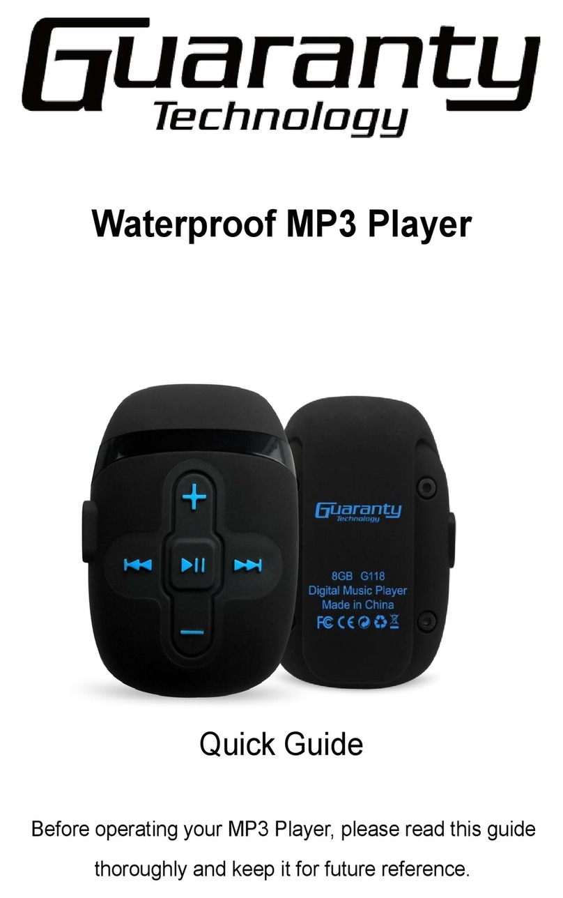 GUARANTY MP855 quick guide