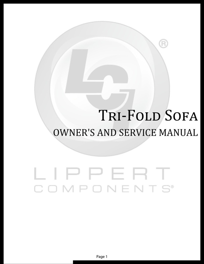 LCI Tri-Fold Sofa Owner's and service manual