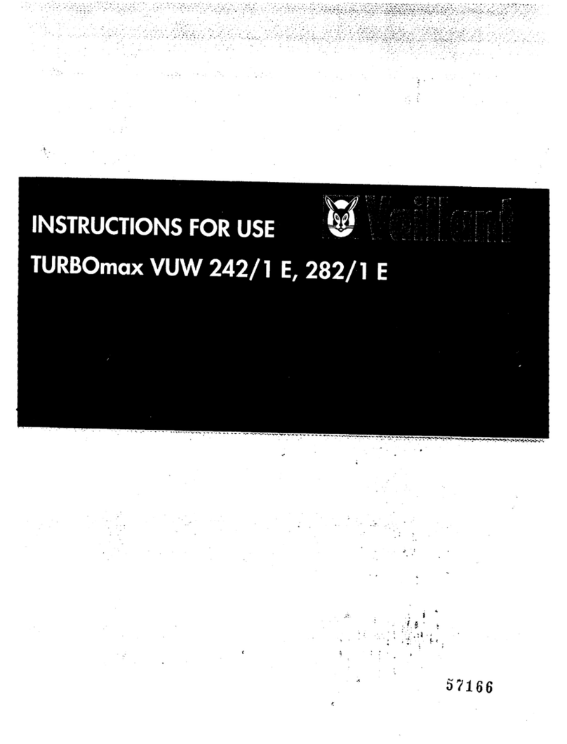 Vaillant TURBOmax VUW 242/1E Instructions for use