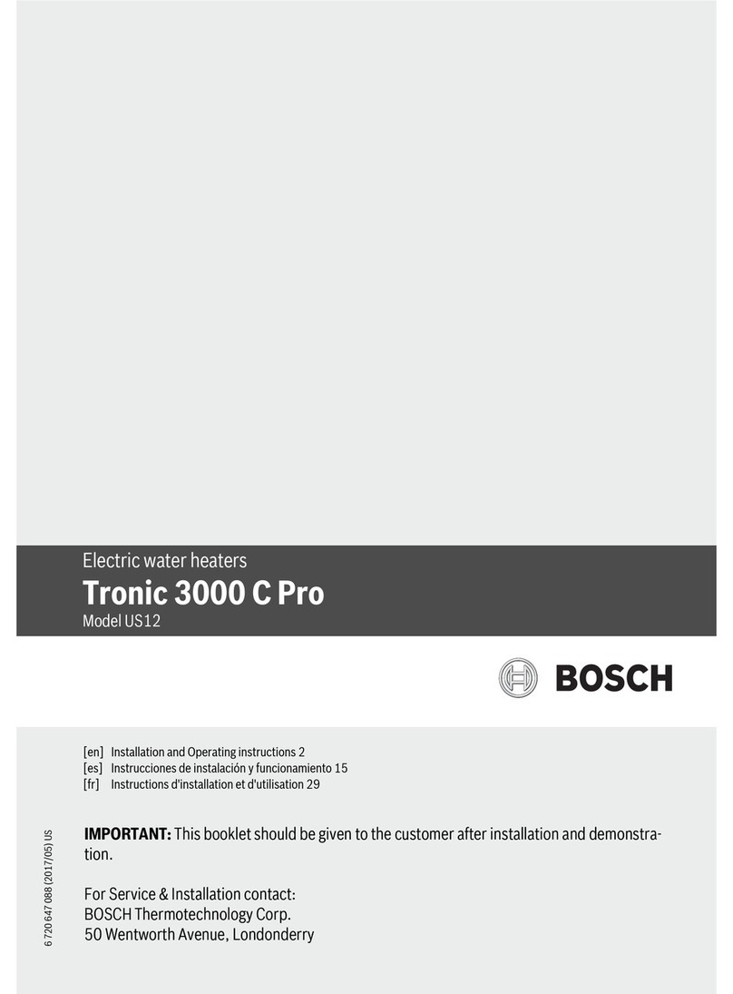 Bosch Tronic 3000 C Pro US12 Installation and operating instructions