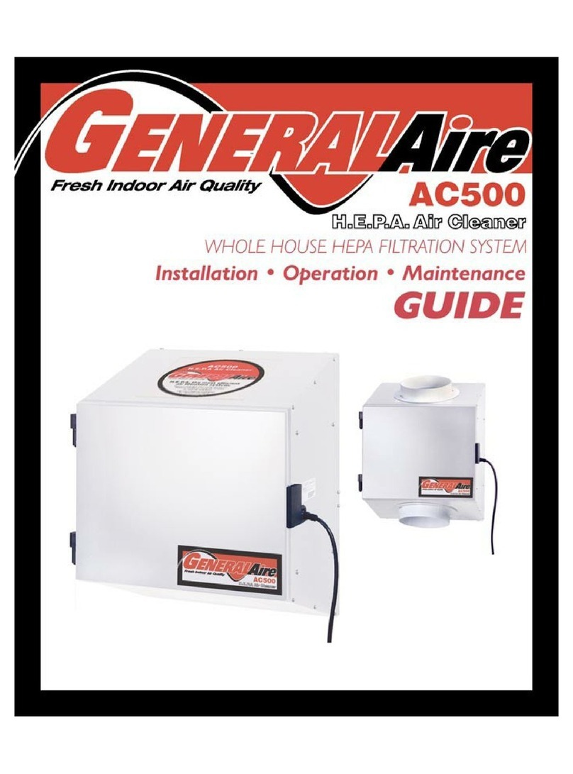 GeneralAire AC500 Owner's manual