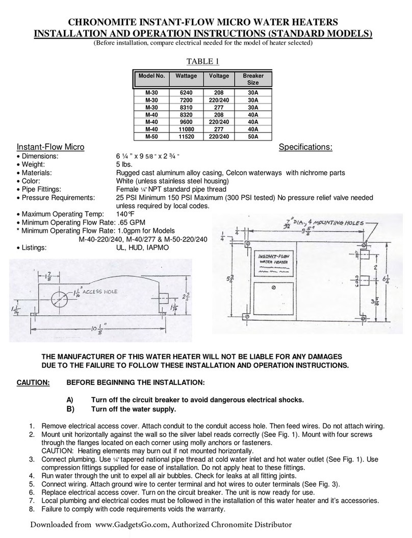 Chronomite M-40 User manual