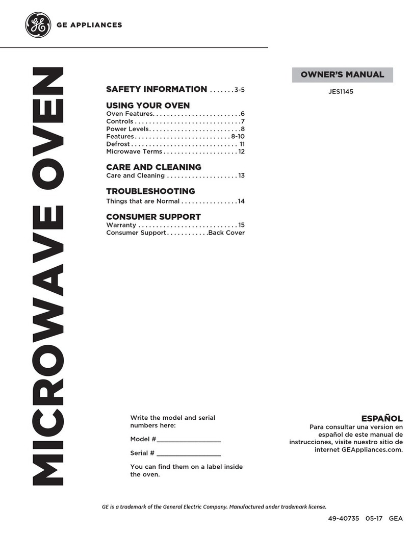 GE JES1145 User manual