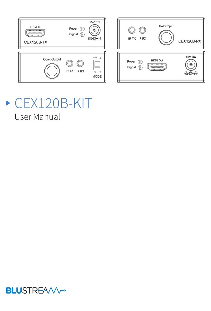 Blu Stream CEX120B-KIT User manual