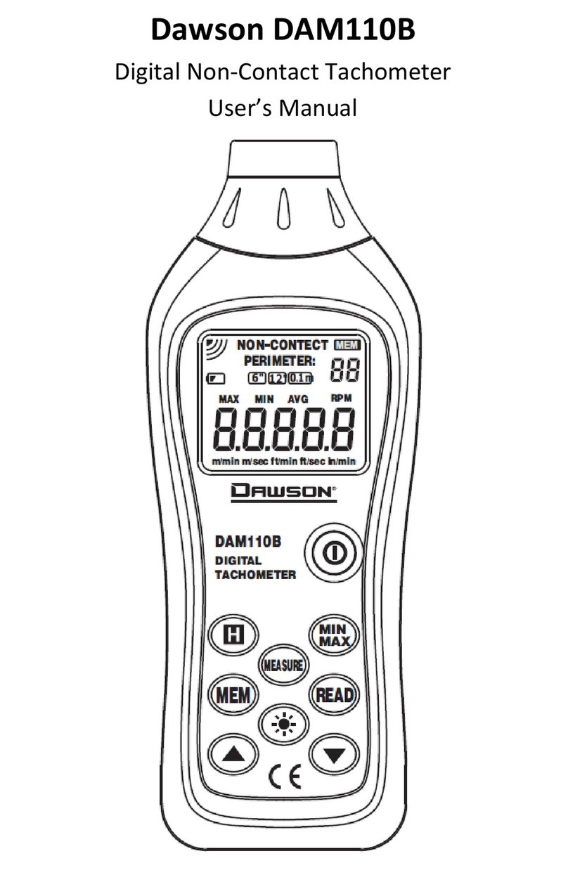Dawson Tools DAM110B user manual