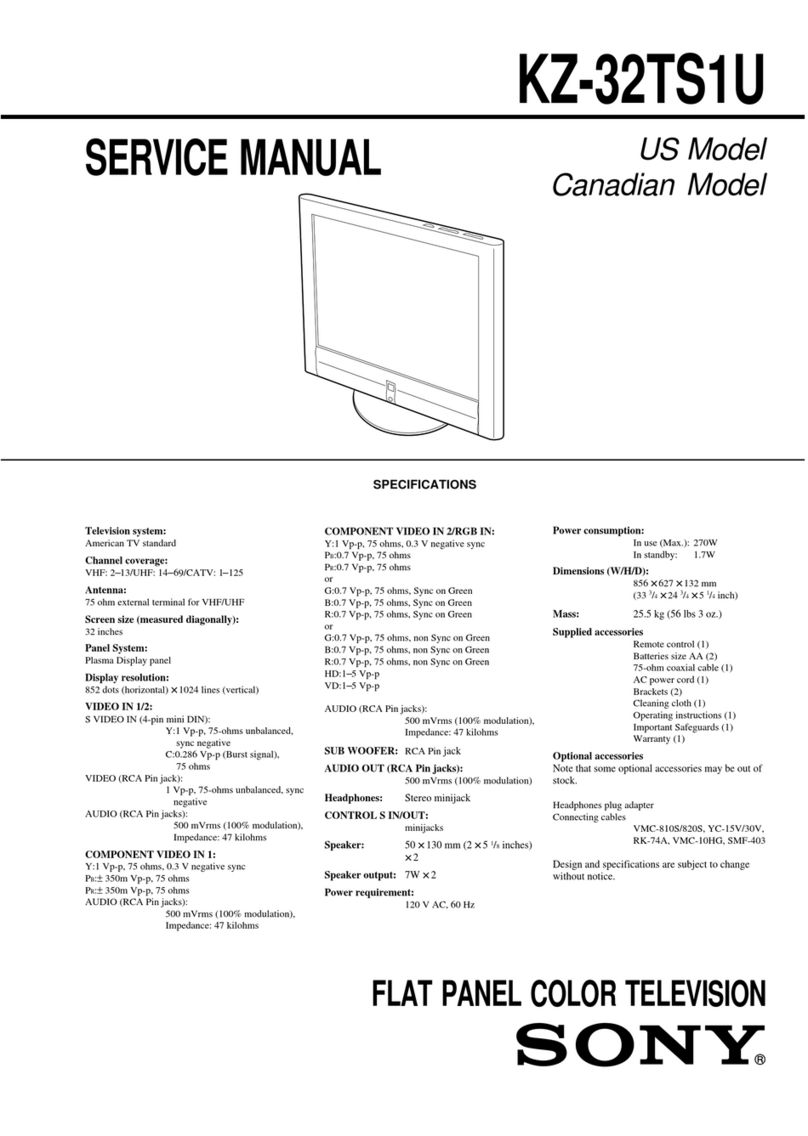 Sony KZ-32TS1U Service manual