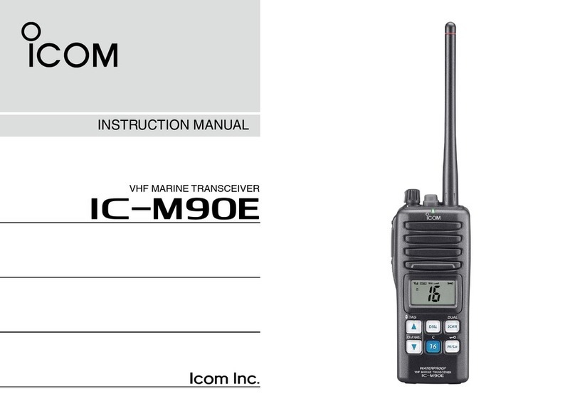 Icom IC-M90E instruction manual