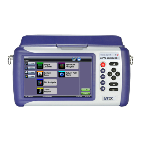 VeEX VEPAL CX350S-D3.1 User manual