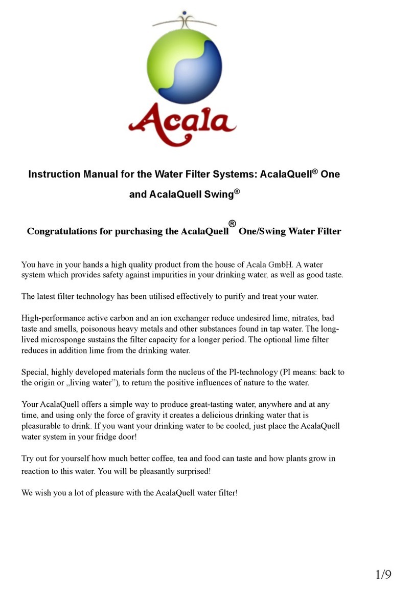 Acala AcalaQuell One instruction manual