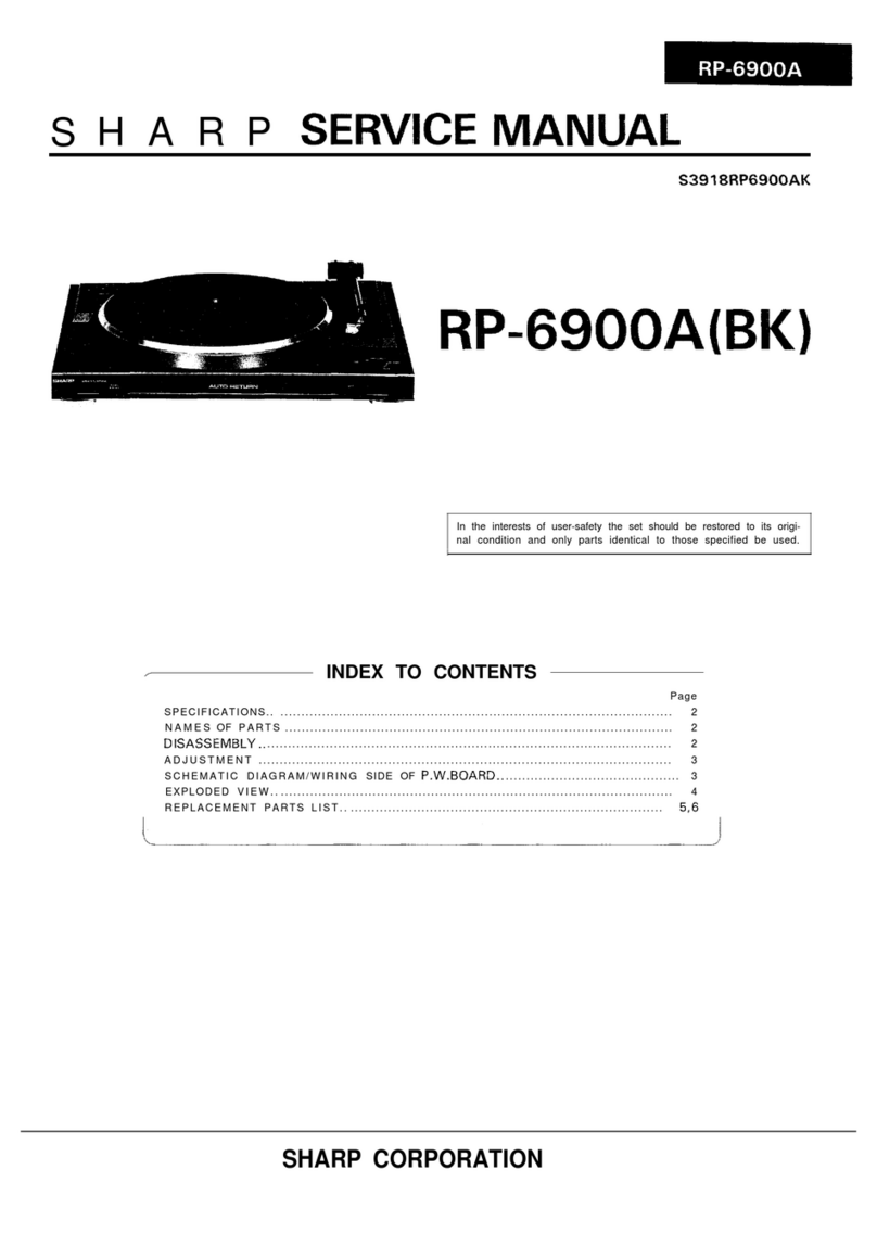 Sharp RP-6900A User manual