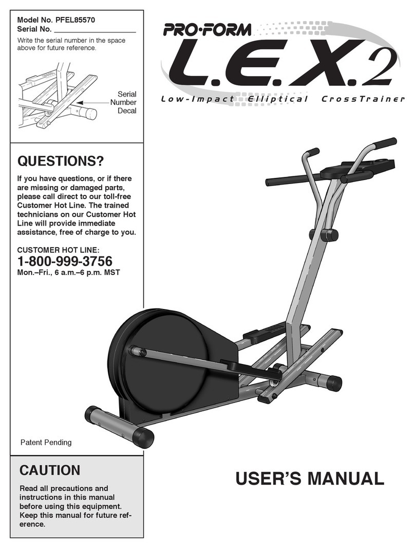 Pro-Form L.E.X.2 User manual Pro-Form L.E.X.2 User manual