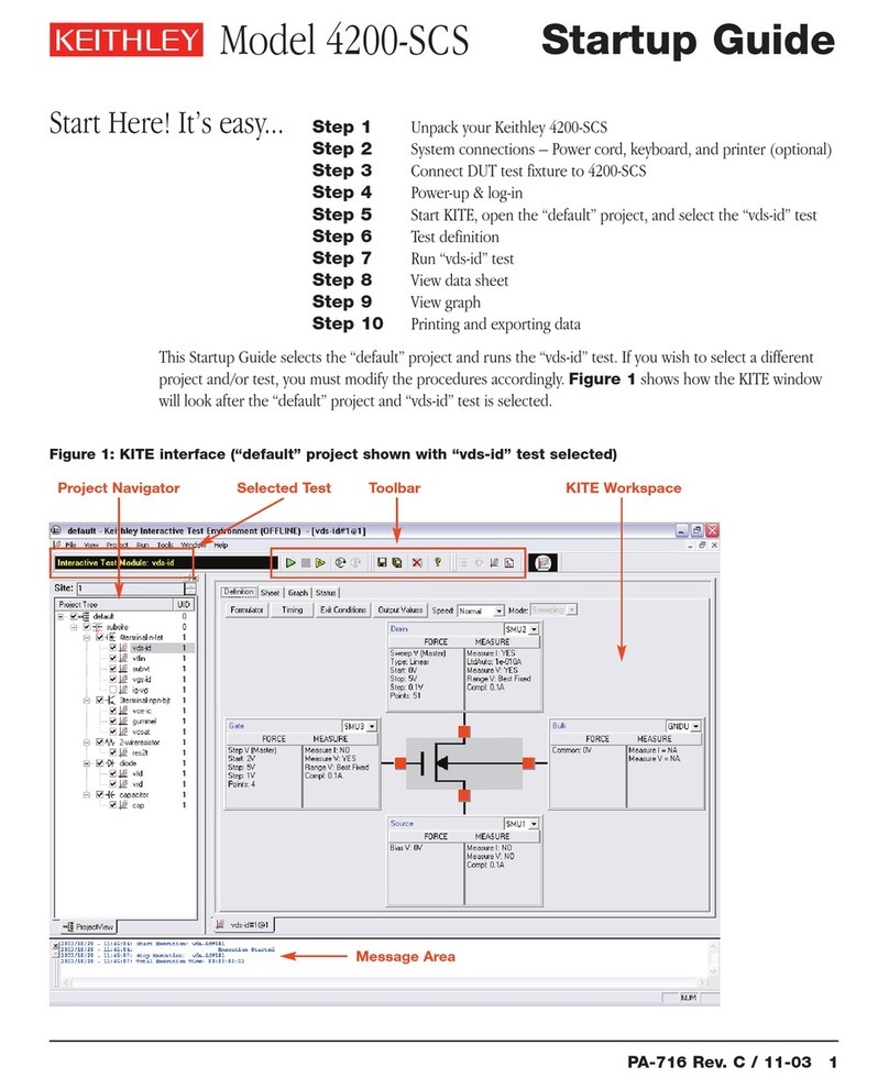 Keithley 4200-SCS User guide