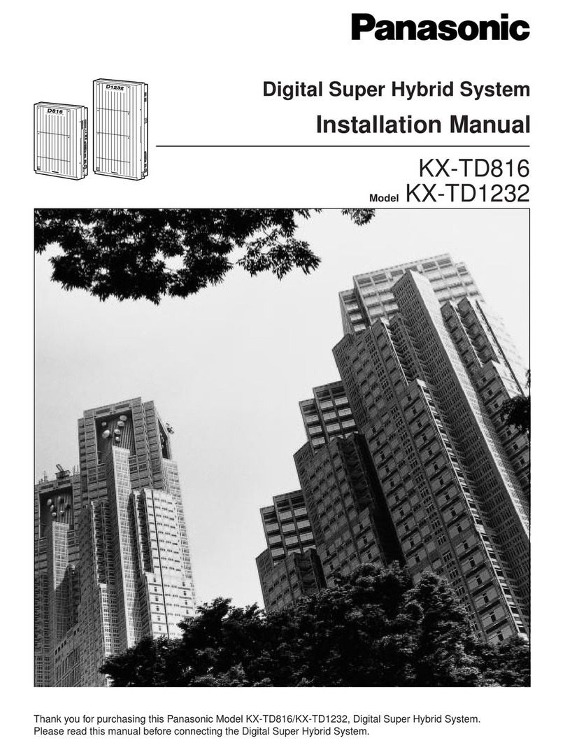 Panasonic KX-TD816 User manual