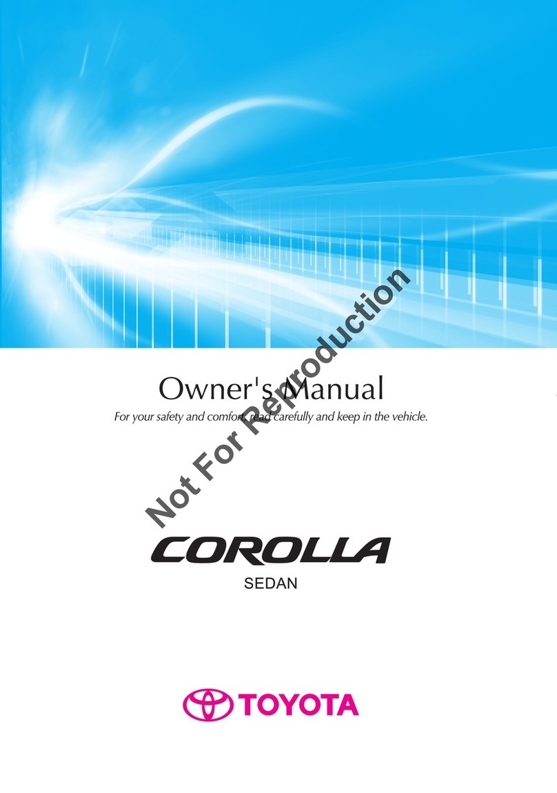 Toyota COROLLA SEDAN User manual
