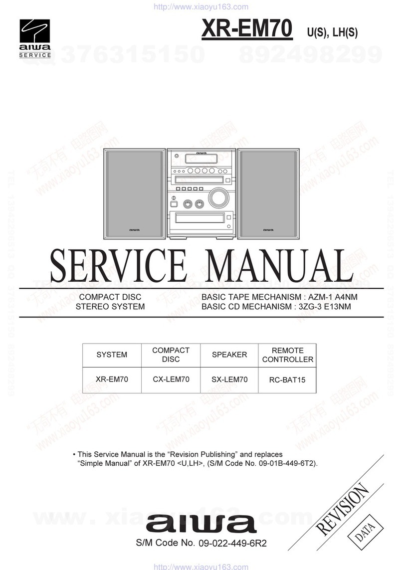 Aiwa XR-EM70 User manual