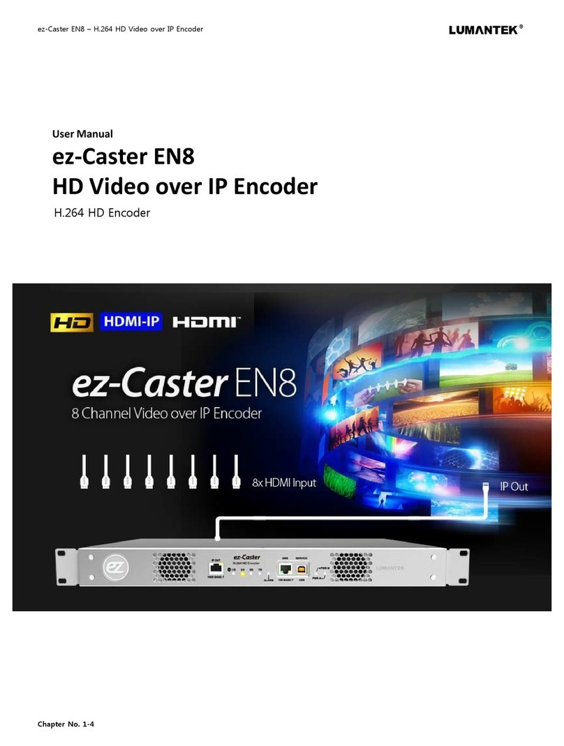Lumantek ez-Caster EN8 User manual Lumantek ez-Caster EN8 User manual