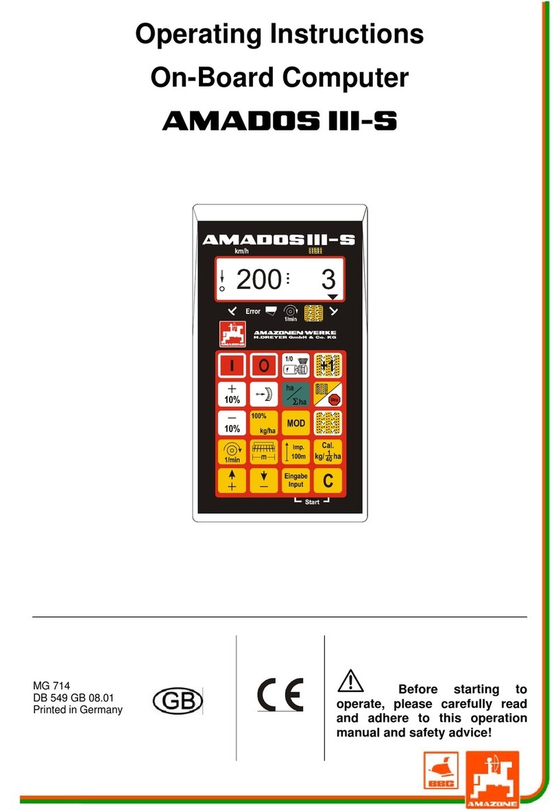 Amazone AMADOS III-S operating instructions