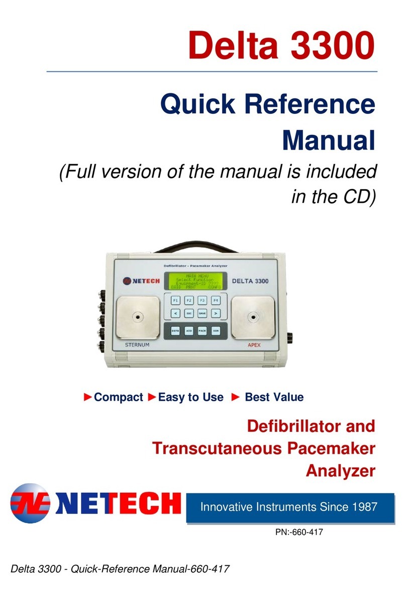 Netech Delta 3300 Quick reference manual