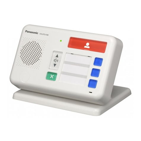 Panasonic KX-DTU100 Quick reference guide