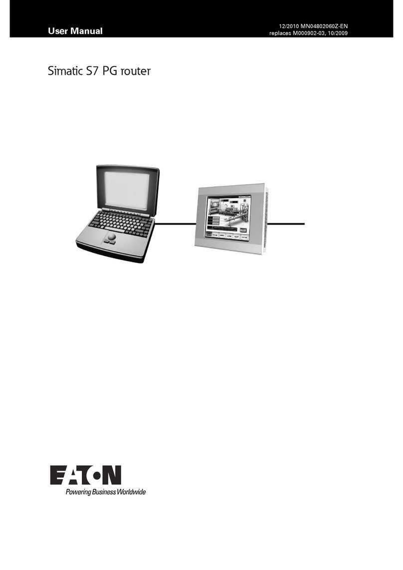 Eaton Simatic S7 PG user manual