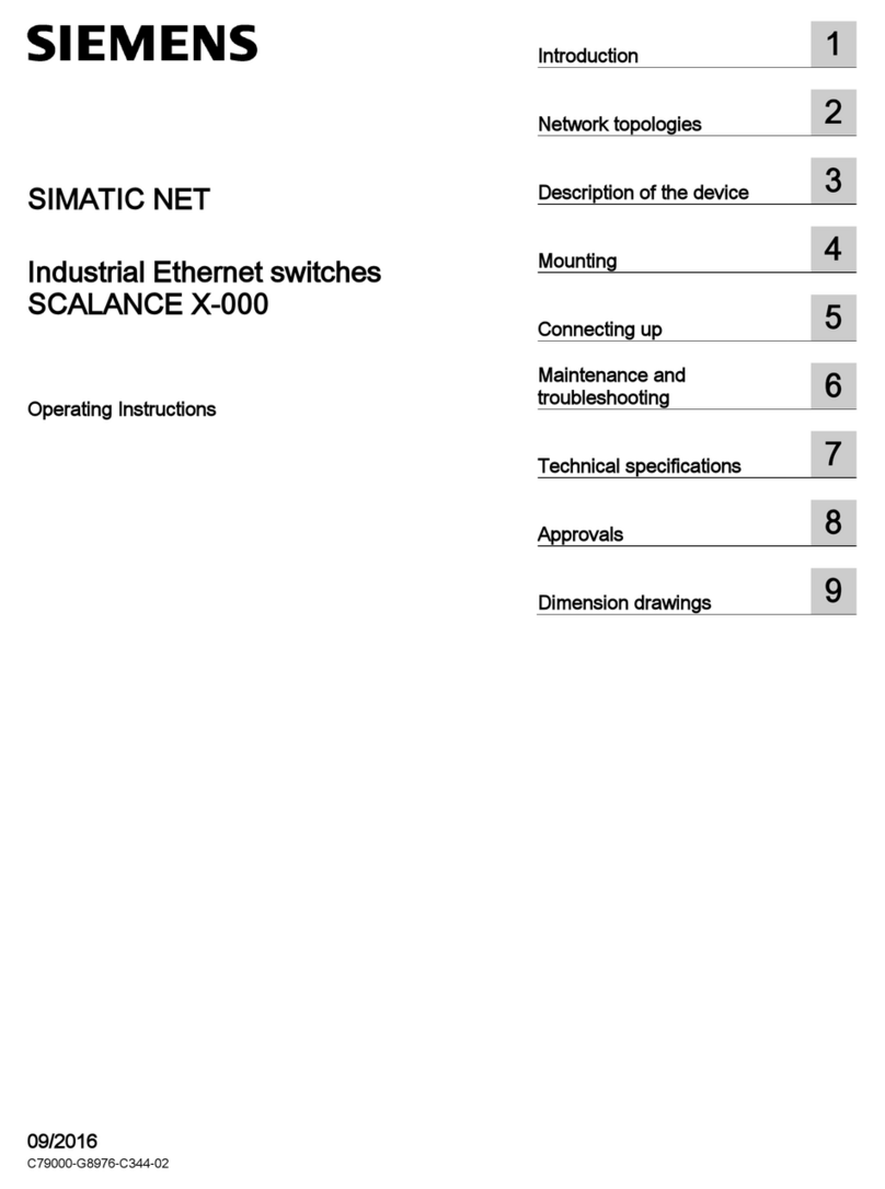 Siemens SCALANCE X-000 User manual