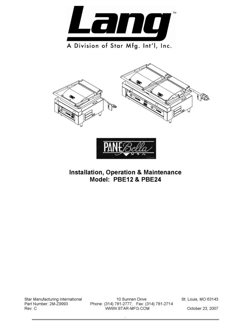 Lang PBE12 Owner's manual