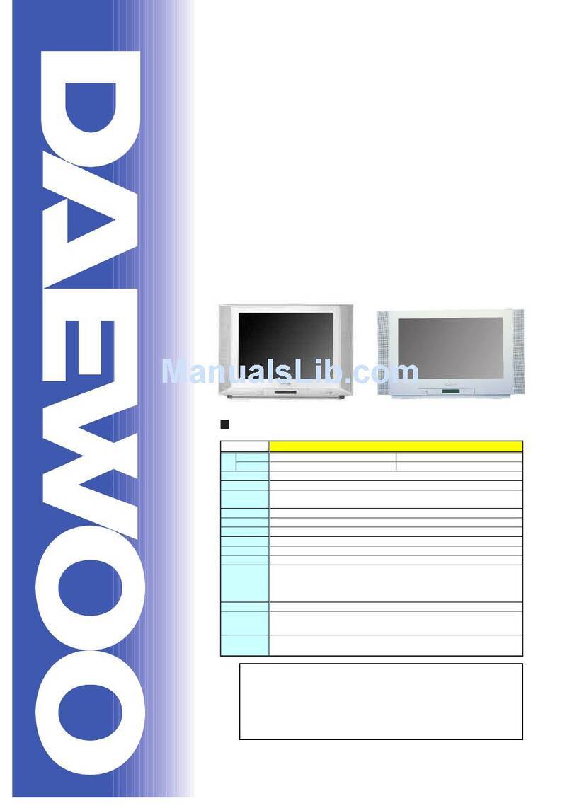 Daewoo DTM-29U7Z SERIES User manual Daewoo DTM-29U7Z SERIES User manual