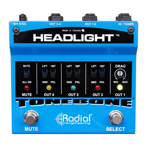 Radial Engineering HEADLIGHT User manual Radial Engineering HEADLIGHT User manual