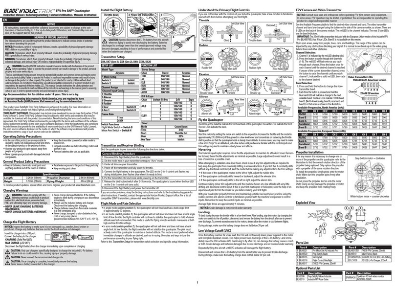 Horizon Hobby BLH8570 instruction manual