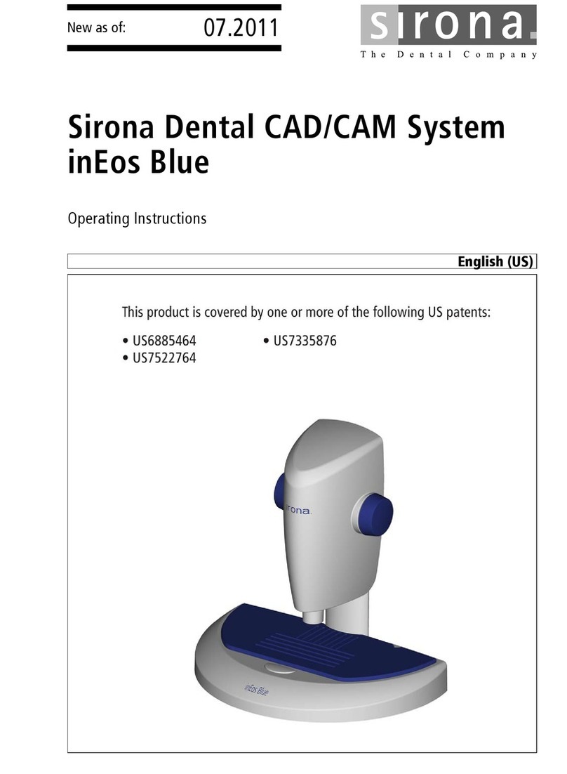 Sirona inEos Blue User manual