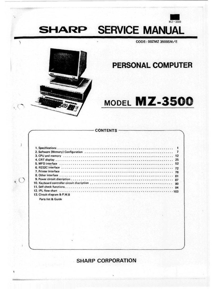Sharp MZ-350C User manual