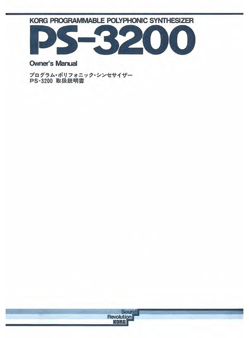Korg PS-3200 owner's manual