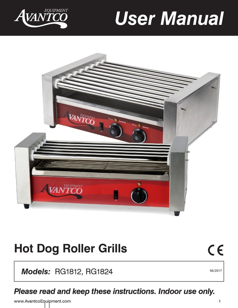 Avantco RG1812 user manual