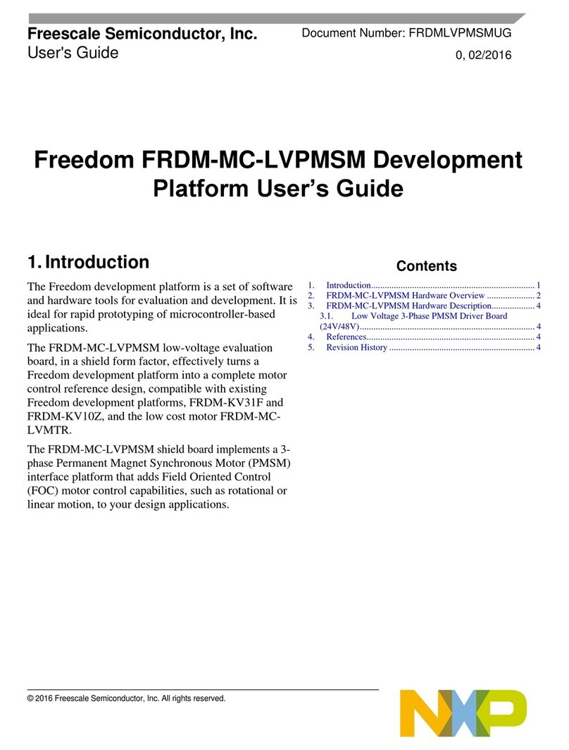 NXP Semiconductors FRDM-MC-LVPMSM user guide