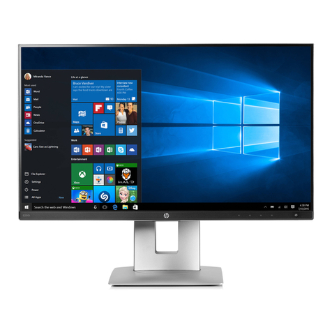 HP elitedisplay e230t User manual