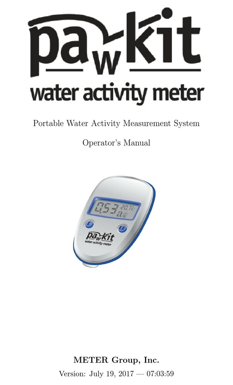 METER GROUP PAWKIT Operator's manual