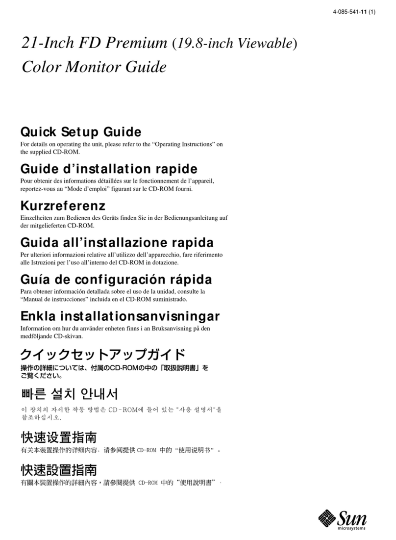 Sun Microsystems GDM-5510 User manual