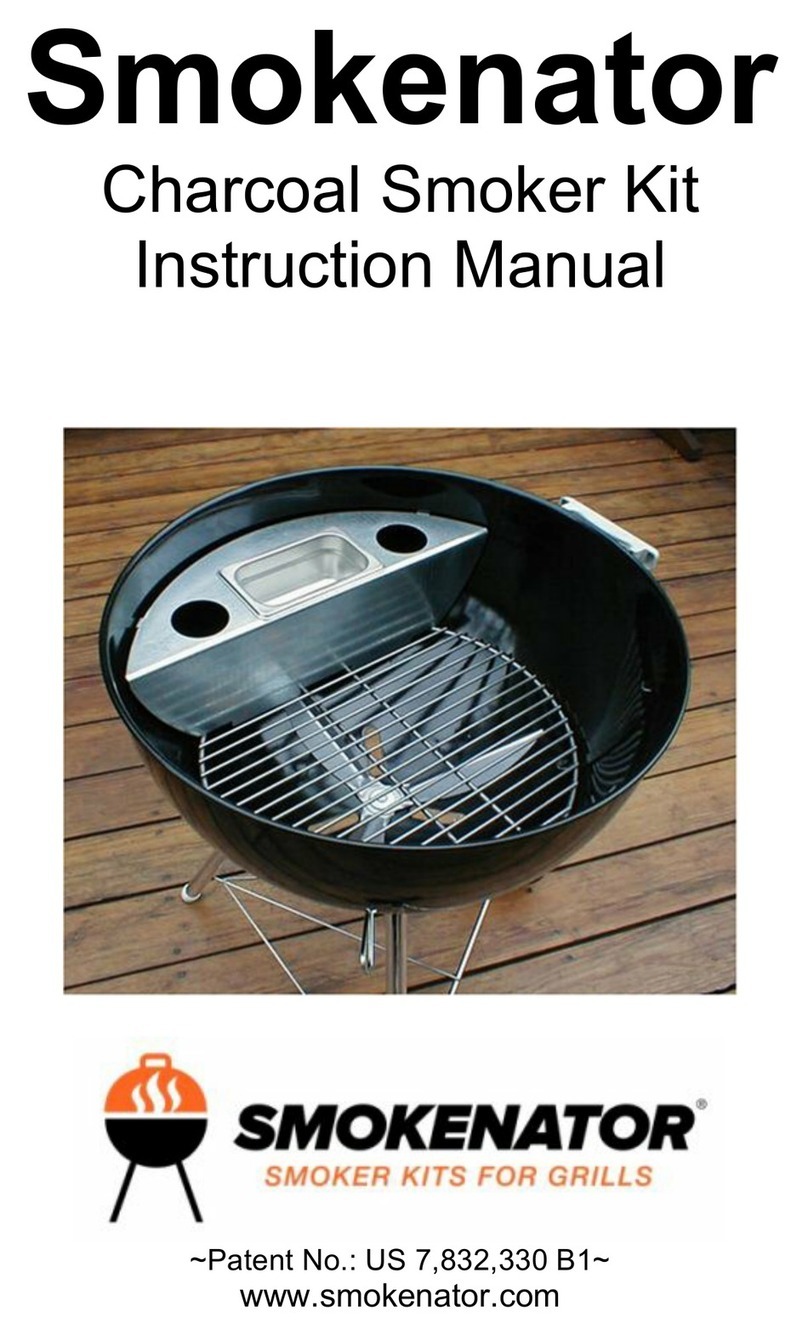 Smokenator Charcoal Smoker Kit instruction manual