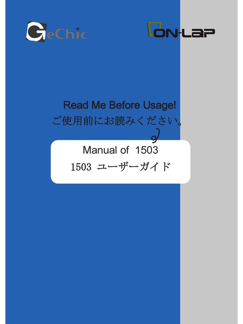 ON-LAP 1503 Instruction sheet