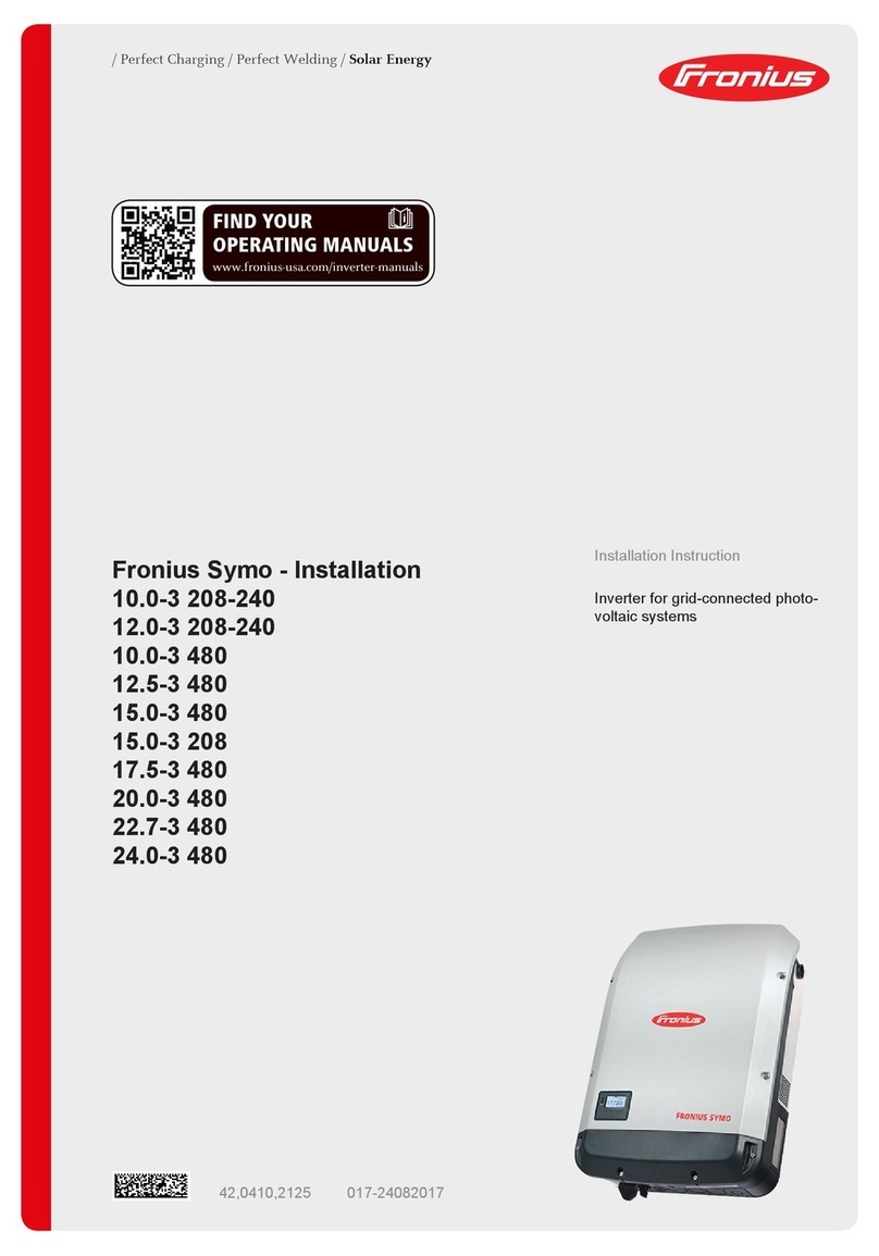 FRO­NIUS Symo 12.0-3 208-240 installation manual