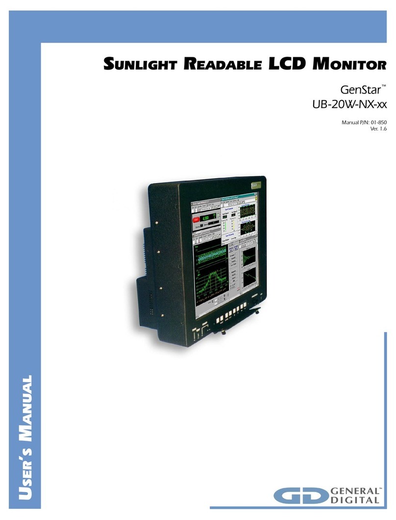 GENERAL DIGITAL GENSTAR UB-20W-NX SERIES user manual