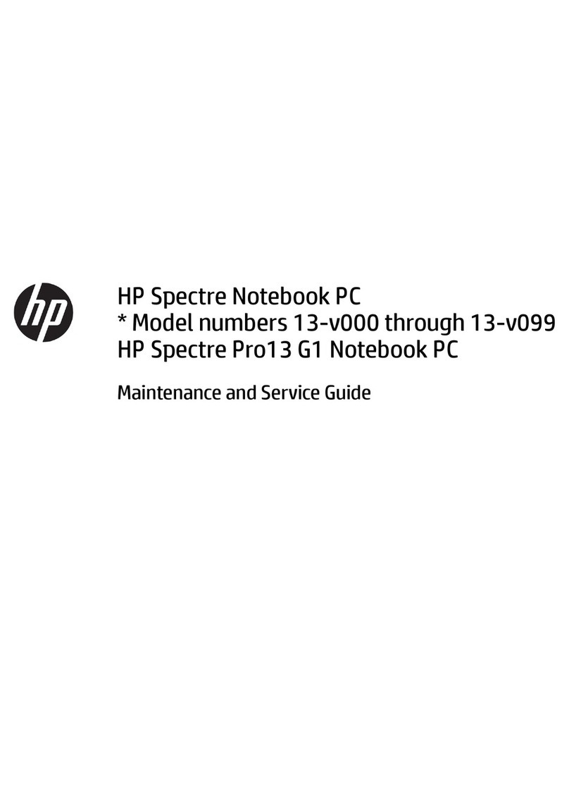 HP Spectre 13-v0 SERIES Manual