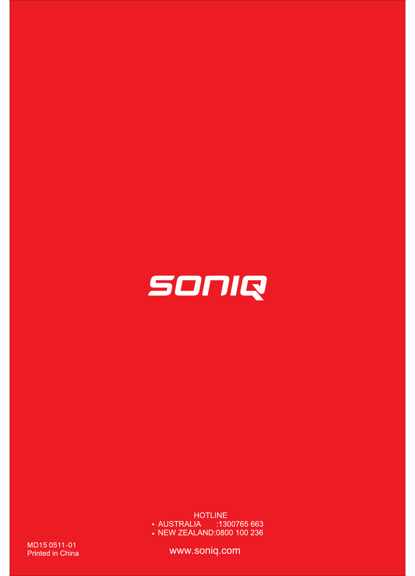 SONIQ UAC101-AU instruction manual