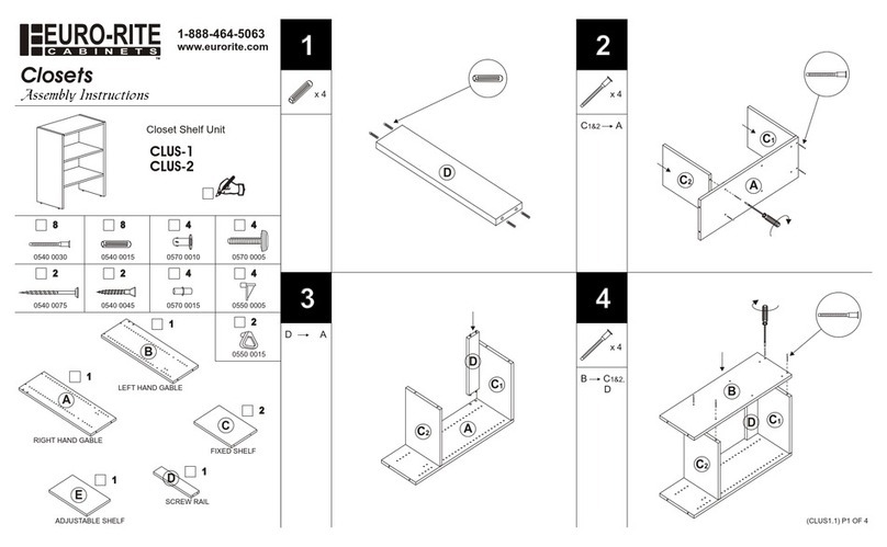 EURO-RITE CLUS-1 Assembly instructions EURO-RITE CLUS-1 Assembly instructions
