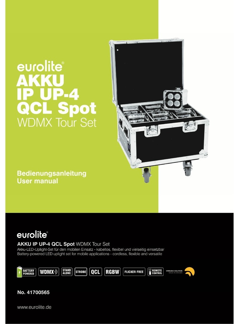 EuroLite AKKU IP UP-4 QCL SPOT user manual
