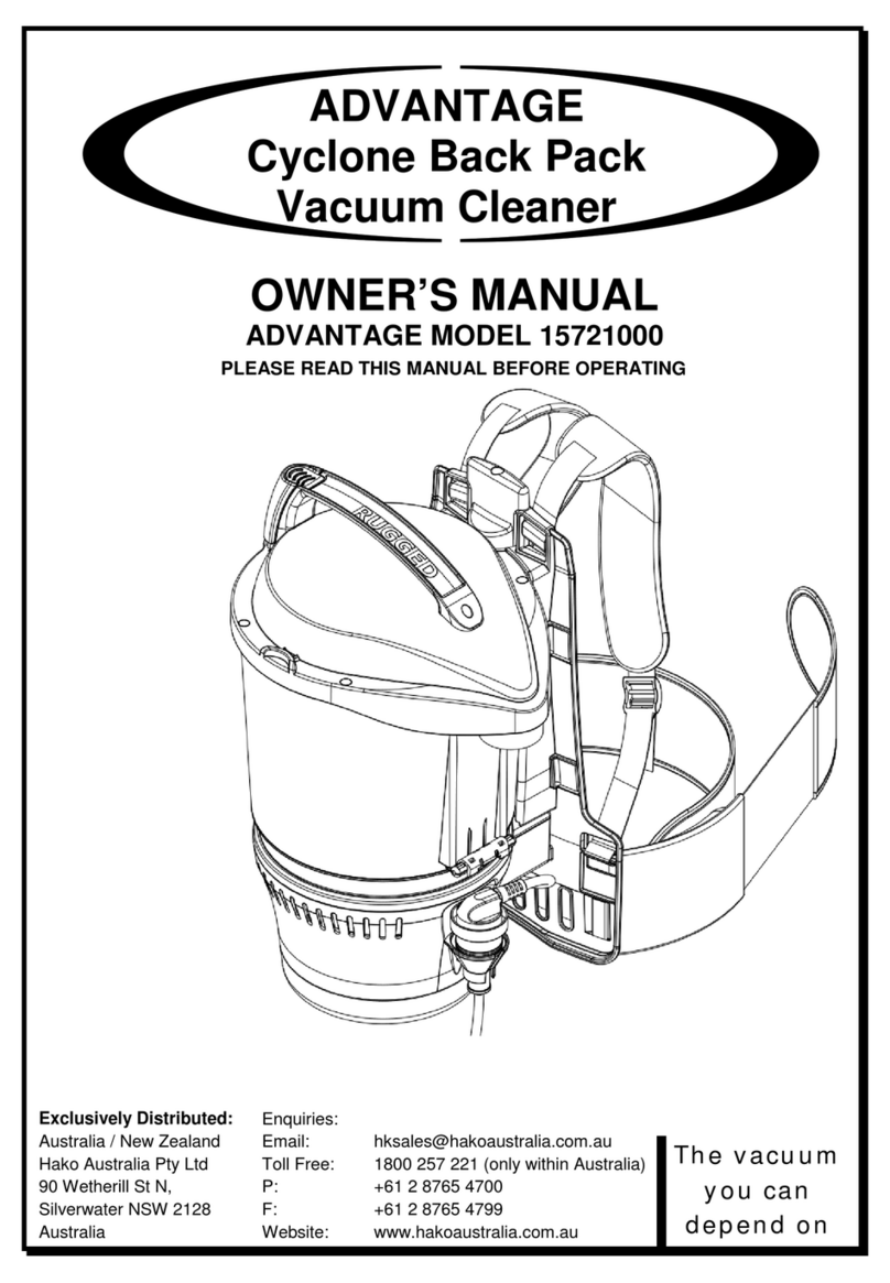 HAKO Advantage 15721000 owner's manual
