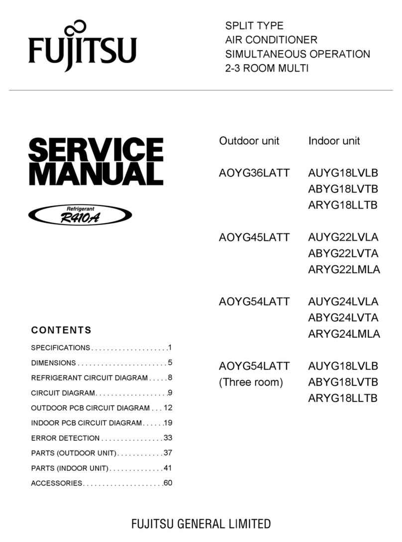 Fujitsu AOYG36LATT User manual