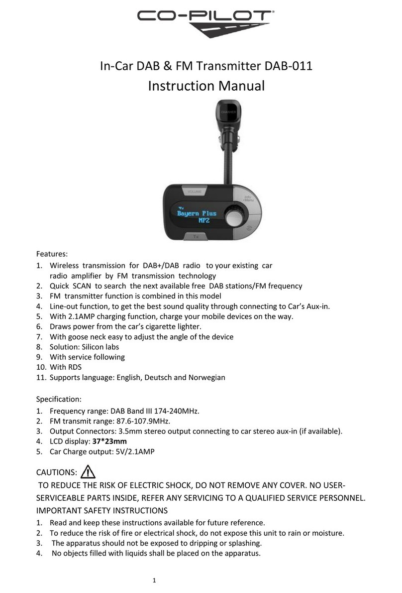 CoPilot DAB-011 instruction manual CoPilot DAB-011 instruction manual